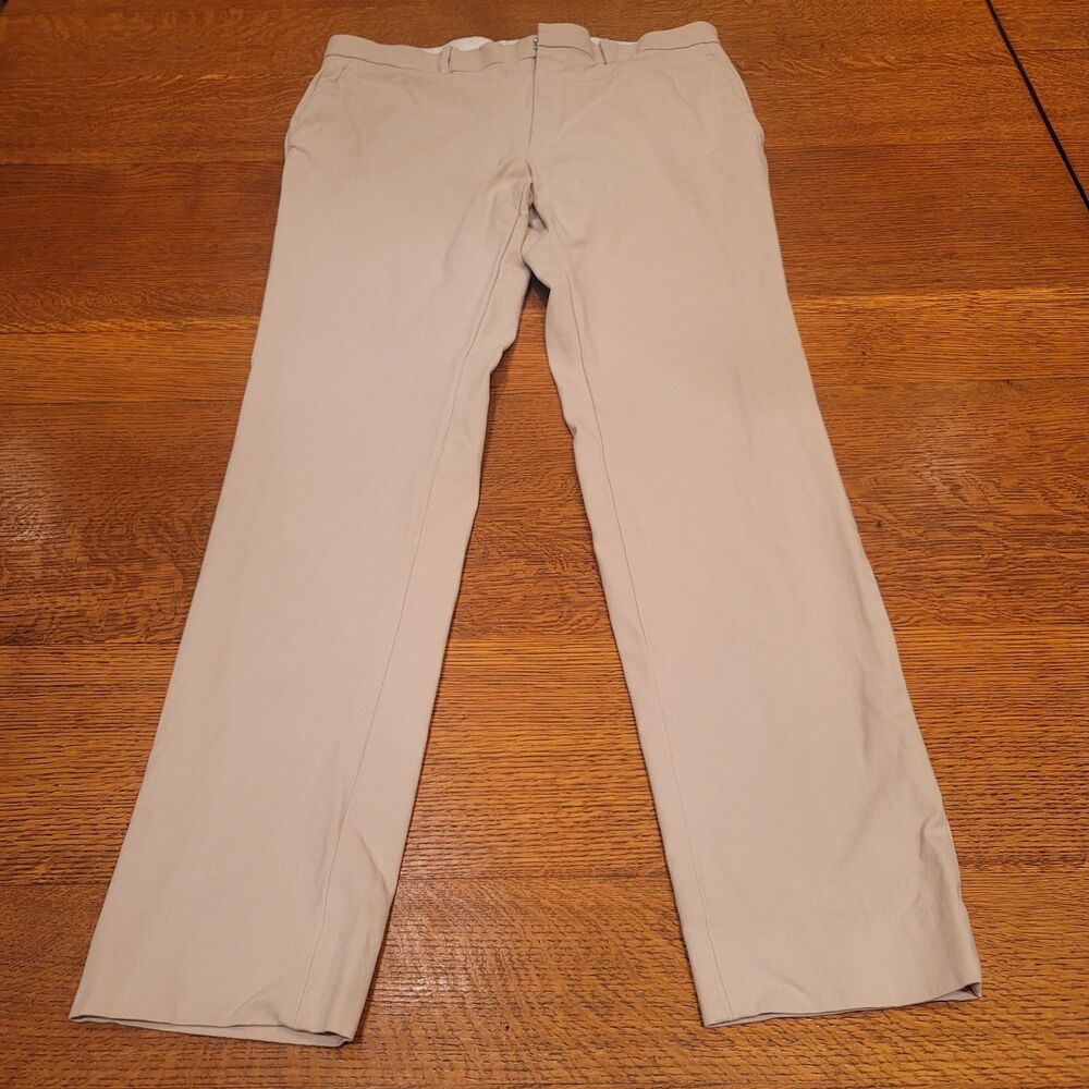 Theory Zaine Bistretch  Pants 34 Khaki Chino Dress Pants Beige